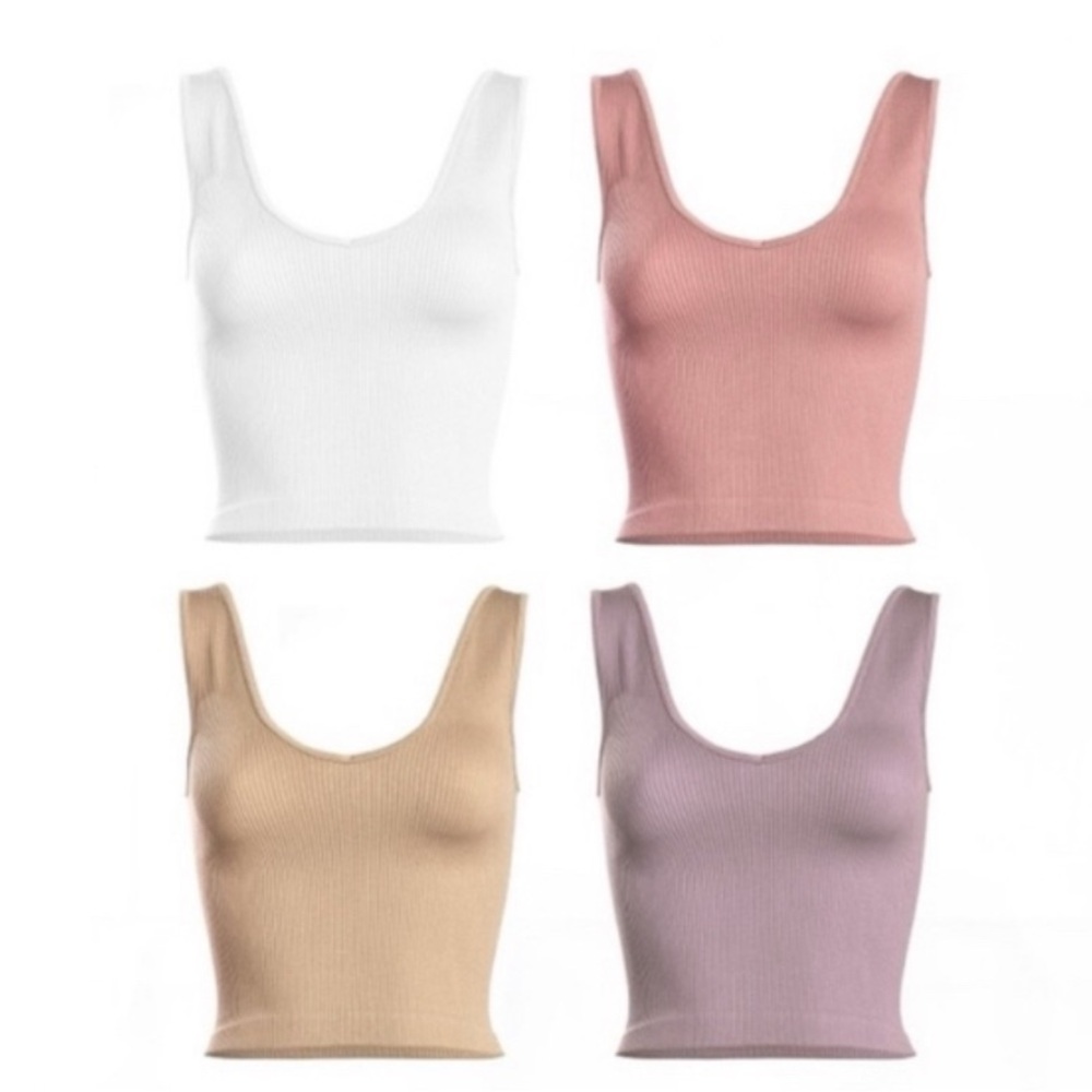6 Crop Seamless Tank Bundle